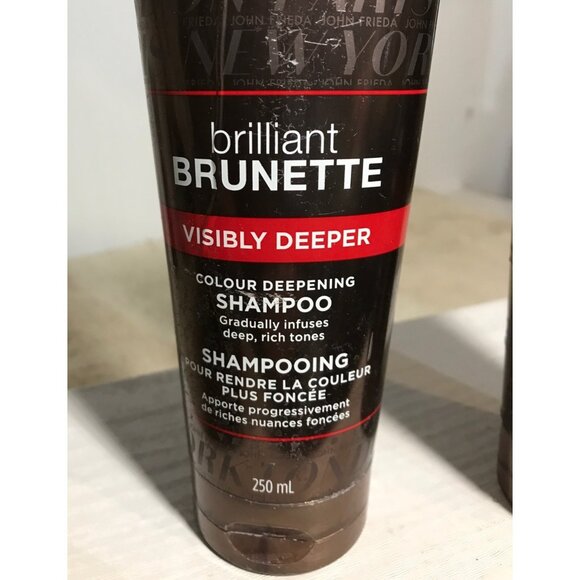 John Frieda Brilliant Brunette Visibly Deeper Shampoo & Conditioner 250ml Set - Picture 3 of 6